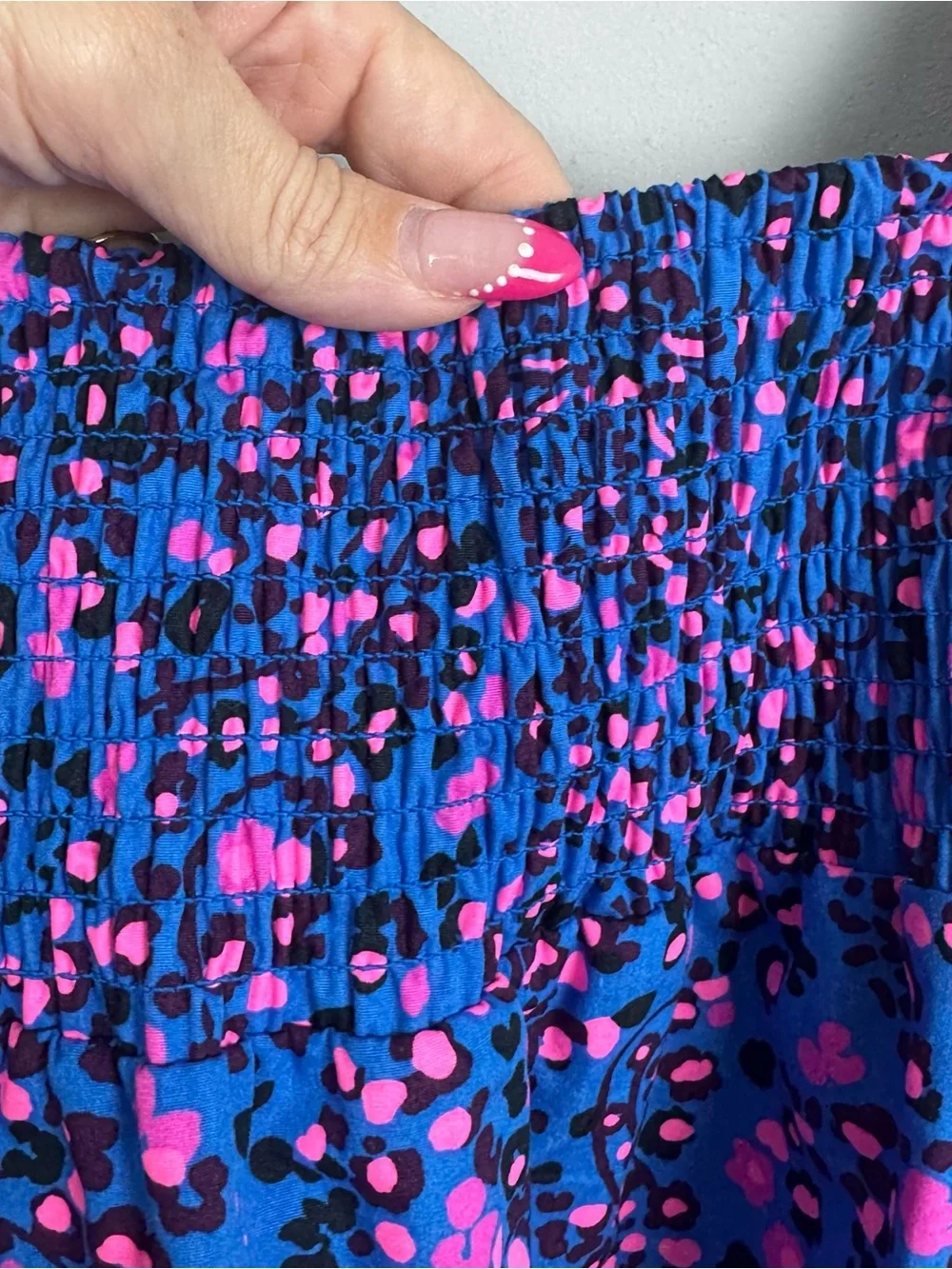 LILLY PULITZER | Preslee Blue Animal Print Square-Neck Peasant Top Women’s 4